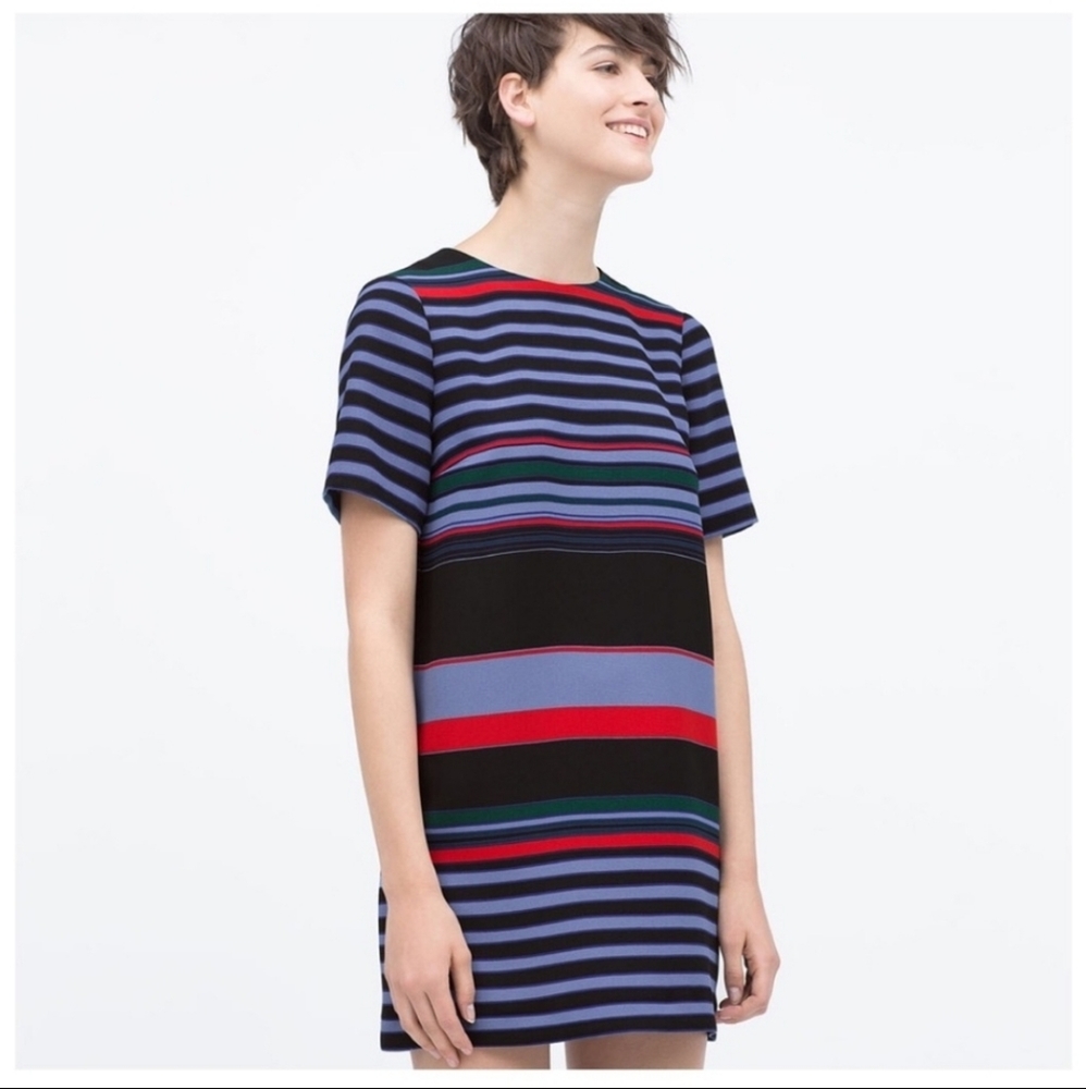ZARA Striped Mini Dress